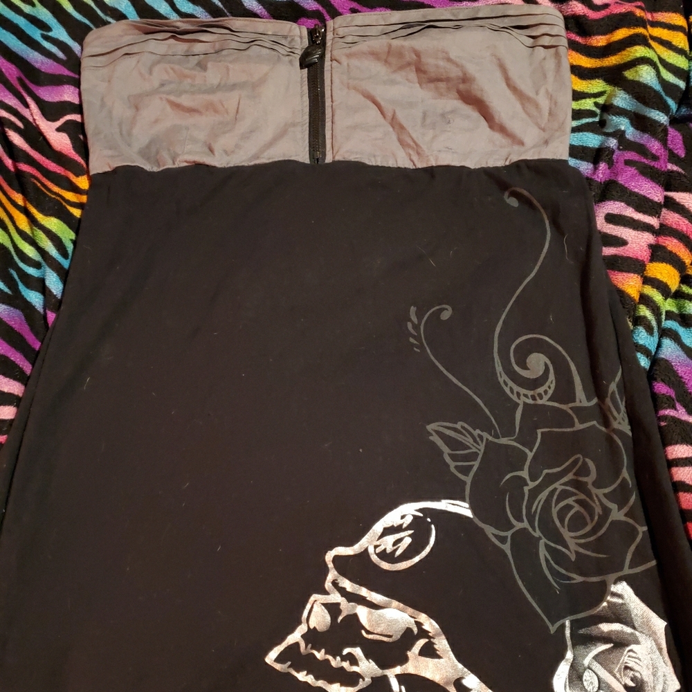 Metal Mulisha Strapless Mini Dress XL